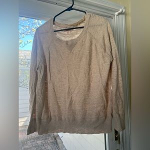 Tan pullover sweater